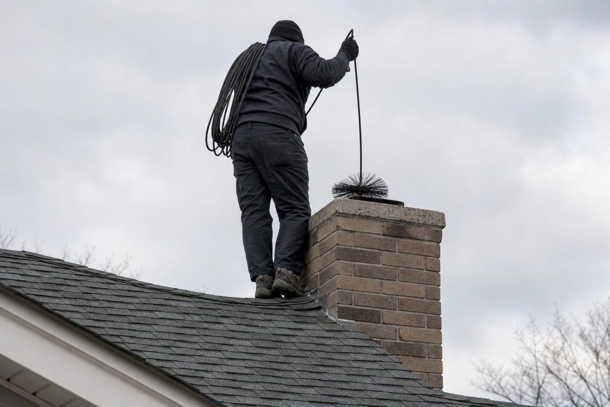 Stock photo: On the roof
